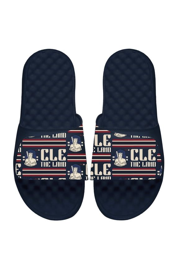 Unisex ISlide Navy Cleveland Guardians 2024 City Connect Slide Sandals