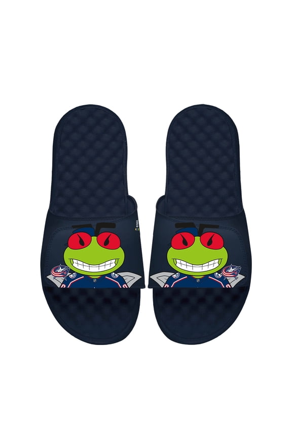 Unisex ISlide Navy Columbus Blue Jackets Team Mascot Slide Sandals