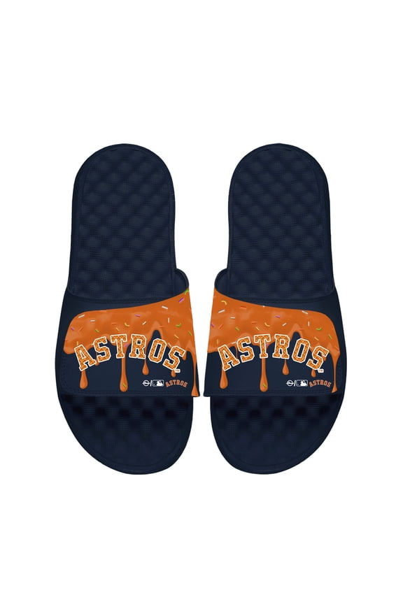 Unisex ISlide Navy Houston Astros Ice Cream Drip Slide Sandals