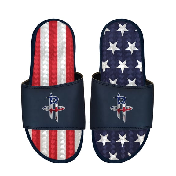 Unisex ISlide Navy Houston Rockets Americana Gel Slide Sandals