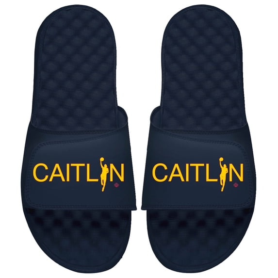 Unisex ISlide Navy Indiana Fever Player Layup Word Slide Sandals
