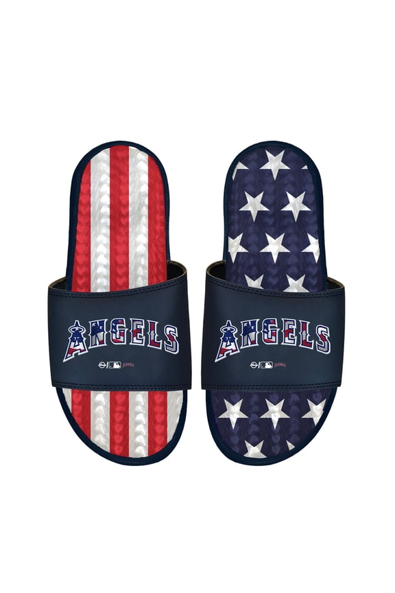 Unisex ISlide Navy Los Angeles Angels Americana Gel Slide Sandals