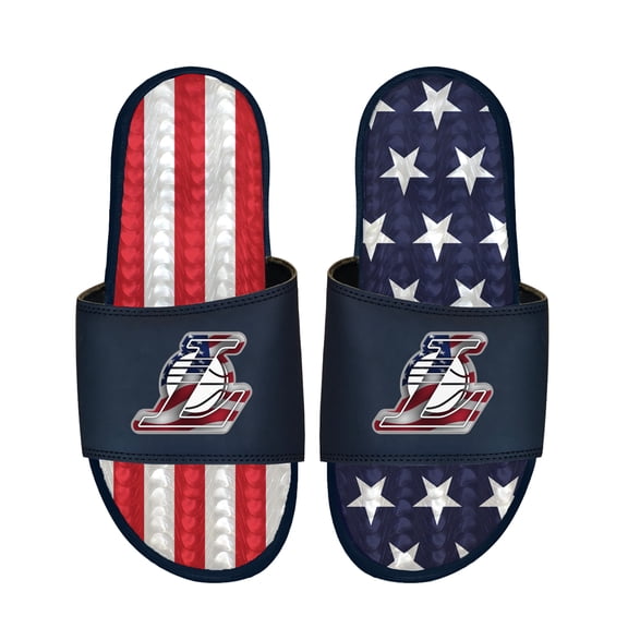 Unisex ISlide Navy Los Angeles Lakers Americana Gel Slide Sandals