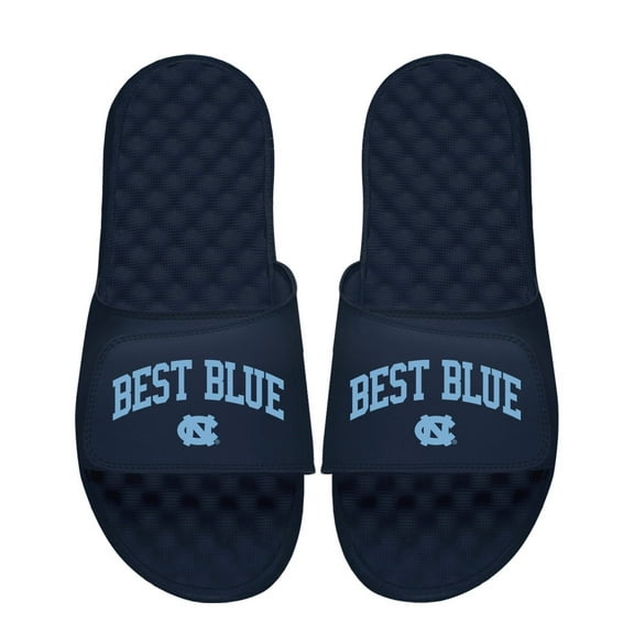 Unisex ISlide Navy North Carolina Tar Heels Team Saying Slide Sandals