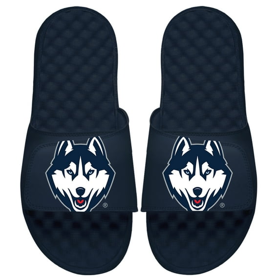 Unisex ISlide Navy UConn Huskies Oversized Logo Slide Sandals