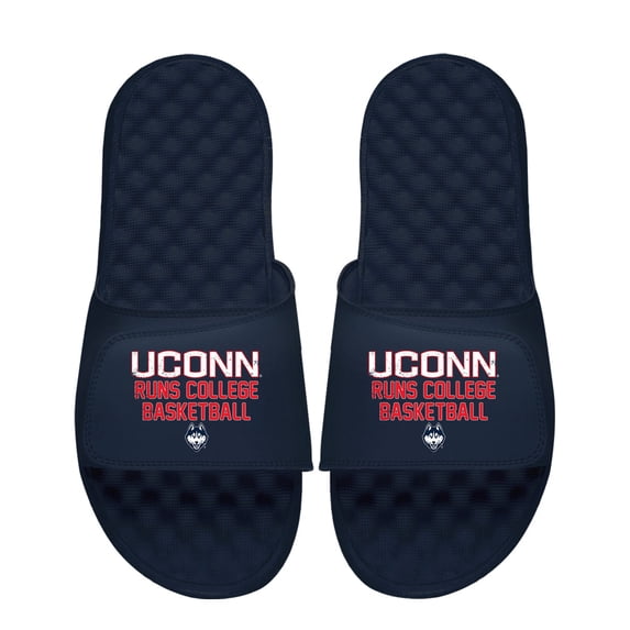Unisex ISlide Navy UConn Huskies Team Saying Slide Sandals