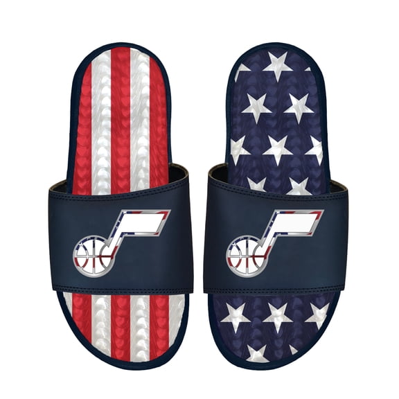 Unisex ISlide Navy Utah Jazz Americana Gel Slide Sandals