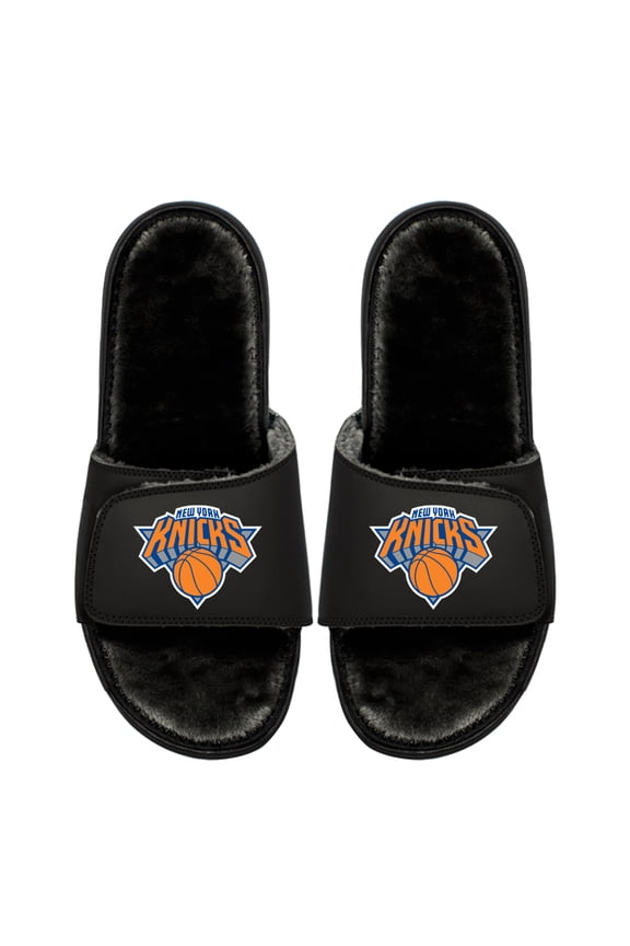 Unisex ISlide  New York Knicks Logo Fur Slide Sandals