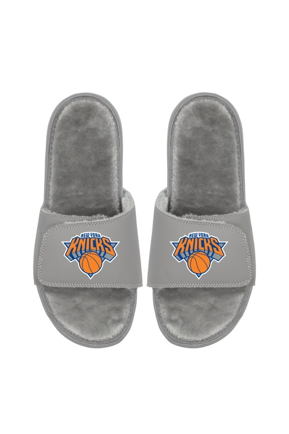 Unisex ISlide  New York Knicks Logo Fur Slide Sandals