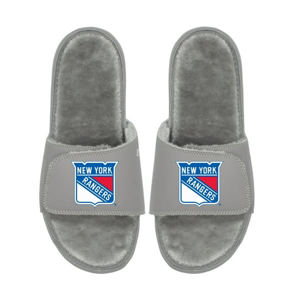 Unisex ISlide  New York Rangers Logo Fur Slide Sandals