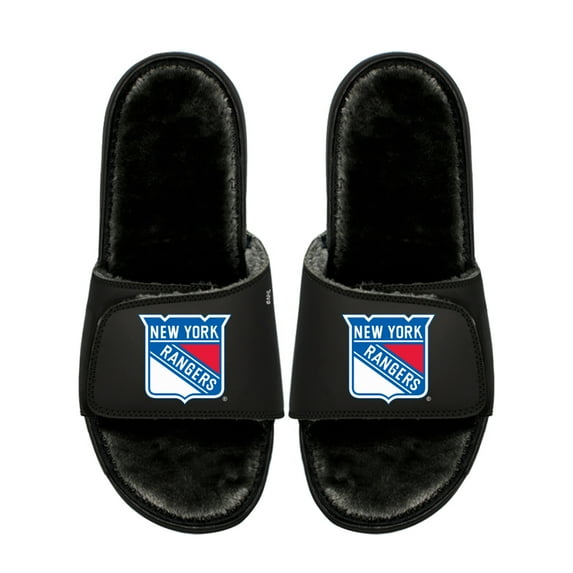 Unisex ISlide New York Rangers Logo Fur Slide Sandals