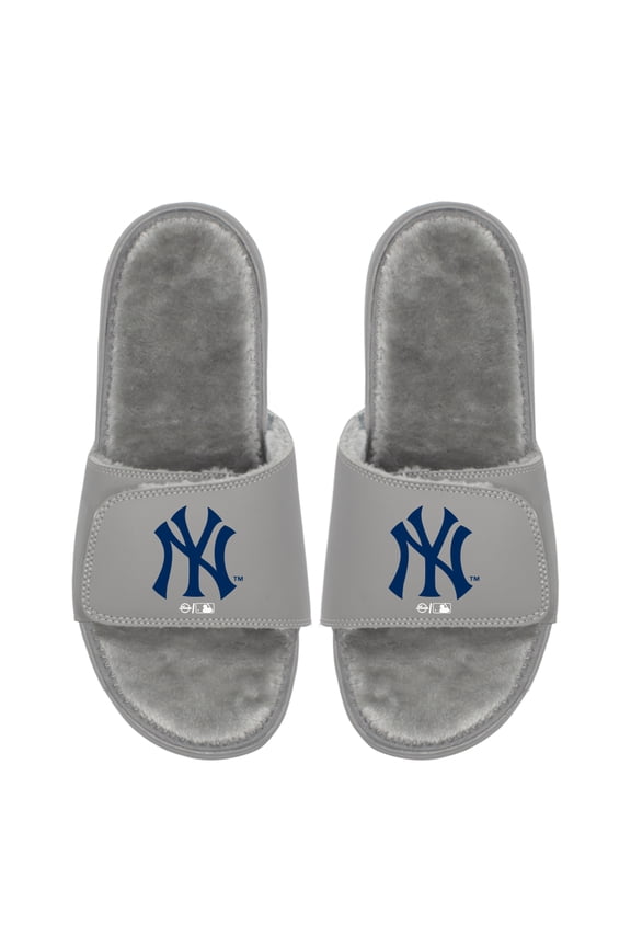 Unisex ISlide  New York Yankees Logo Fur Slide Sandals