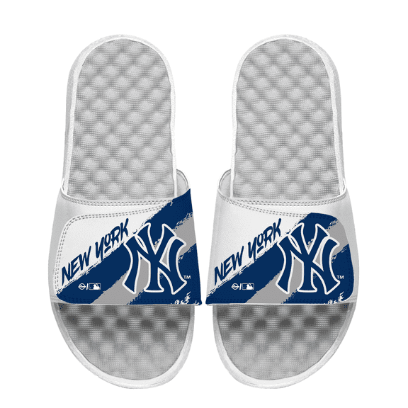 Unisex ISlide New York Yankees Paint Stripes Slide Sandals