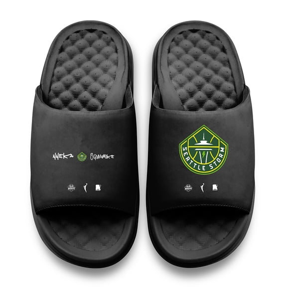 Unisex ISlide Nneka Ogwumike Black Seattle Storm Round 21 Motive Slide Sandals