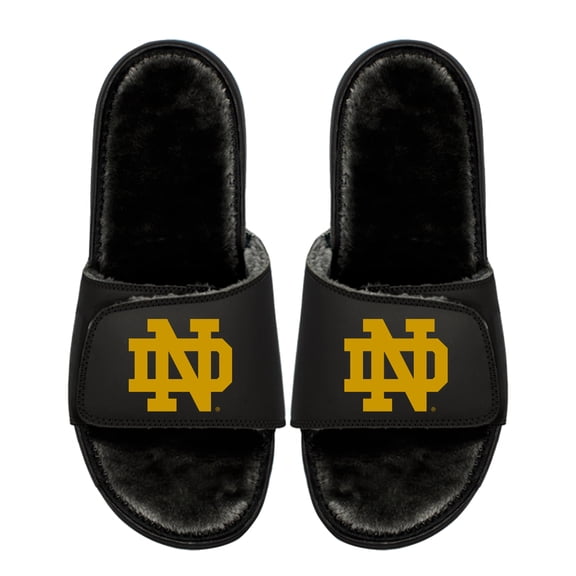 Unisex ISlide Notre Dame Fighting Irish Logo Fur Slide Sandals