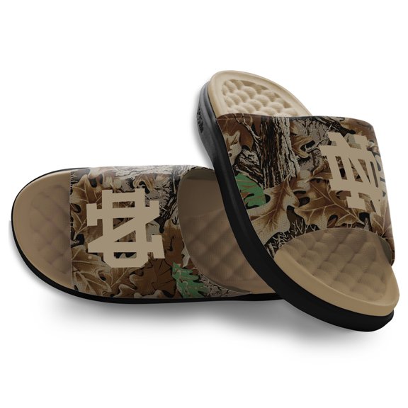 Unisex ISlide Notre Dame Fighting Irish RealTree Advantage Camo Motive Slide Sandals