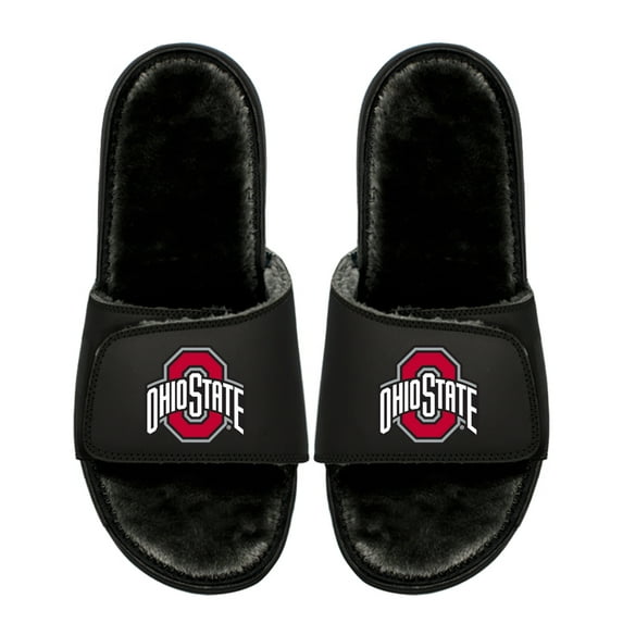 Unisex ISlide Ohio State Buckeyes Logo Fur Slide Sandals