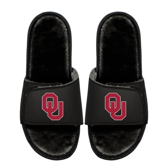 Unisex ISlide Oklahoma Sooners Logo Fur Slide Sandals
