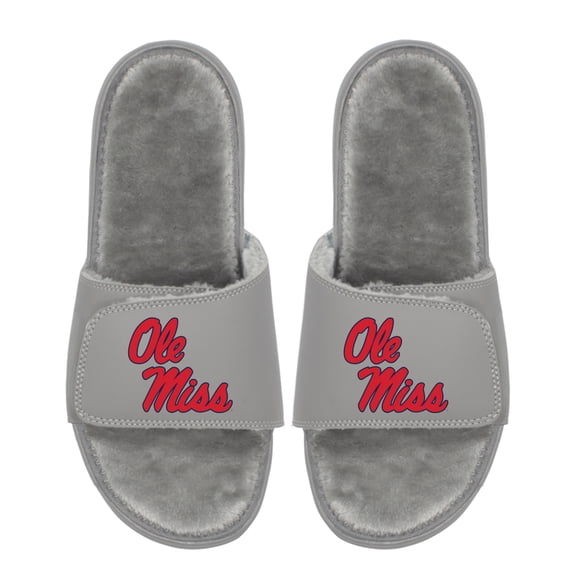 Unisex ISlide Ole Miss Rebels Logo Fur Slide Sandals
