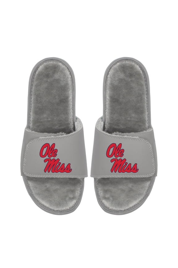 Unisex ISlide Ole Miss Rebels Logo Fur Slide Sandals
