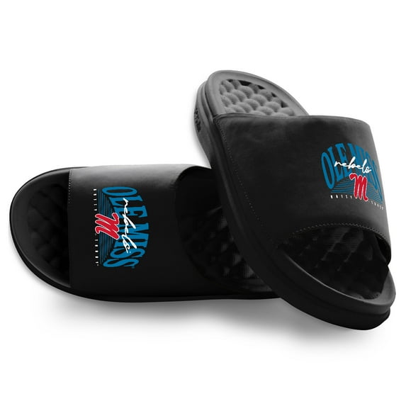 Unisex ISlide Ole Miss Rebels Varsity Stack Motive Slide Sandals