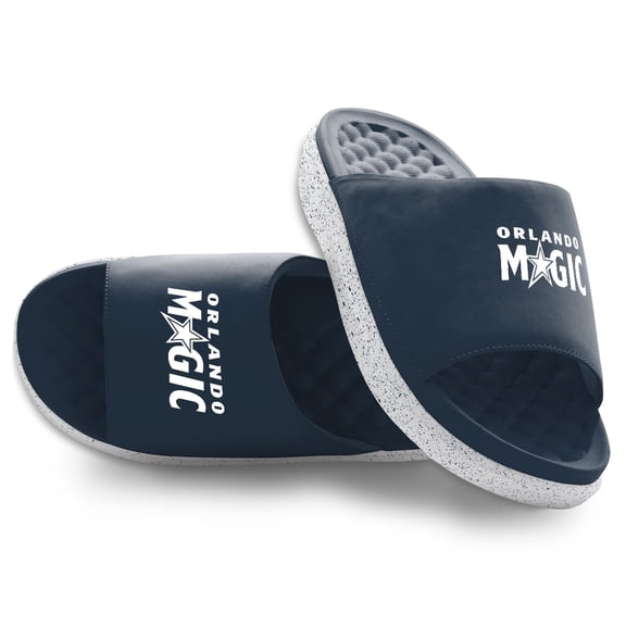 Unisex ISlide Orlando Magic Stacked Logo Motive Slide Sandals
