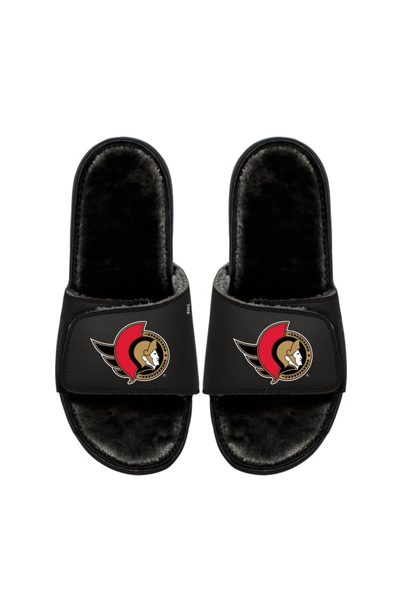 Unisex ISlide Ottawa Senators Logo Fur Slide Sandals