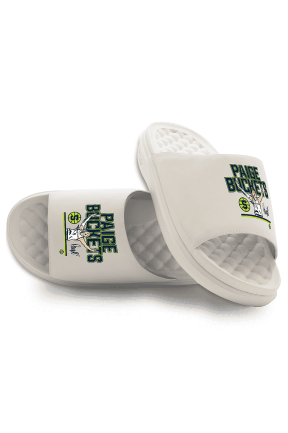 Unisex ISlide Paige Bueckers Cream Dallas Wings Combo Motive Slide Sandals