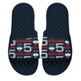 thumbnail image 1 of Unisex-ISlide Paige Bueckers Navy UConn Huskies Team Pattern Slide Sandals, 1 of 1