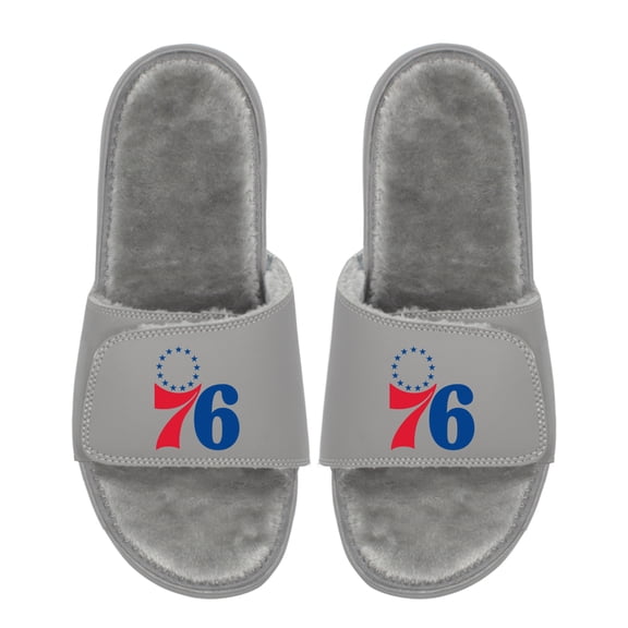 Unisex ISlide Philadelphia 76ers Logo Fur Slide Sandals