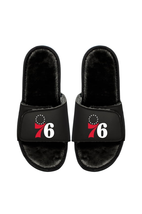 Unisex ISlide  Philadelphia 76ers Logo Fur Slide Sandals