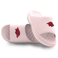 thumbnail image 1 of Unisex ISlide Pink Arkansas Razorbacks Primary Motive Slide Sandals, 1 of 5