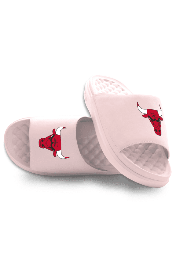 Unisex ISlide Pink Chicago Bulls Primary Motive Slide Sandals