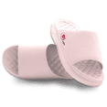 thumbnail image 1 of Unisex ISlide Pink Cincinnati Reds Minimalistic Motive Slide Sandals, 1 of 5