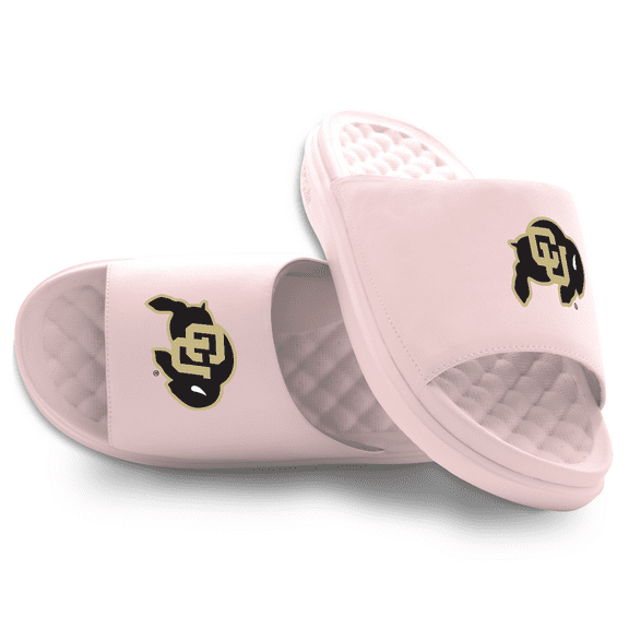 Unisex ISlide Pink Colorado Buffaloes Primary Motive Slide Sandals