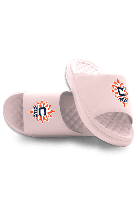 Unisex ISlide Pink Connecticut Sun Primary Motive Slide Sandals