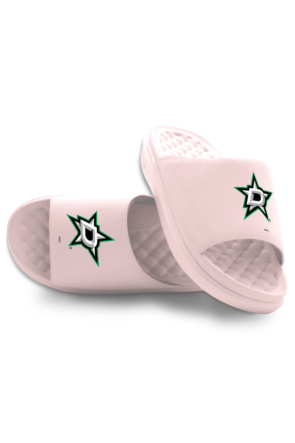 Unisex ISlide Pink Dallas Stars Primary Motive Slide Sandals