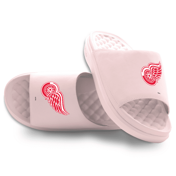 Unisex ISlide Pink Detroit Red Wings Primary Motive Slide Sandals