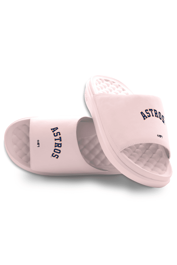 Unisex ISlide Pink Houston Astros Word Motive Slide Sandals