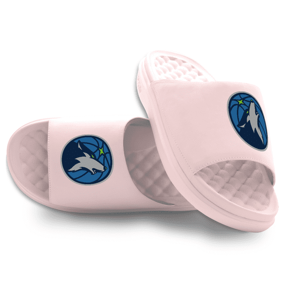 Unisex ISlide Pink Minnesota Timberwolves Primary Motive Slide Sandals