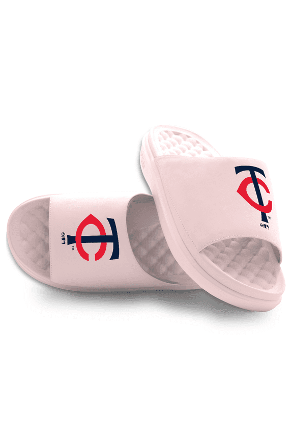 Unisex ISlide Pink Minnesota Twins Primary Motive Slide Sandals