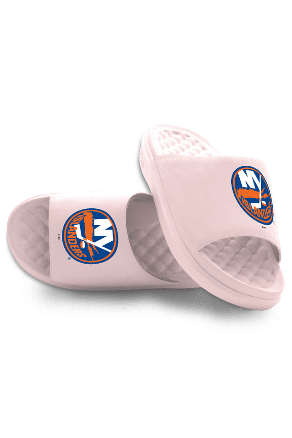 Unisex ISlide Pink New York Islanders Primary Motive Slide Sandals