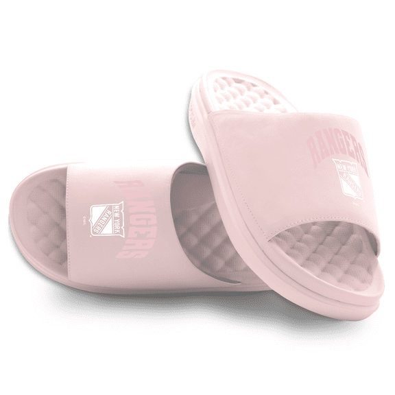 Unisex ISlide Pink New York Rangers Tonal Pop Motive Slide Sandals