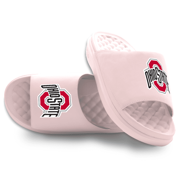 Unisex ISlide Pink Ohio State Buckeyes Primary Motive Slide Sandals