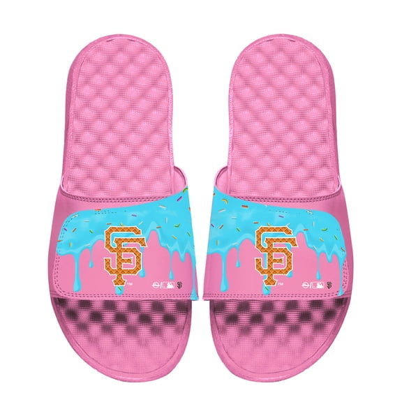 Unisex ISlide Pink San Francisco Giants Ice Cream Drip Slide Sandals