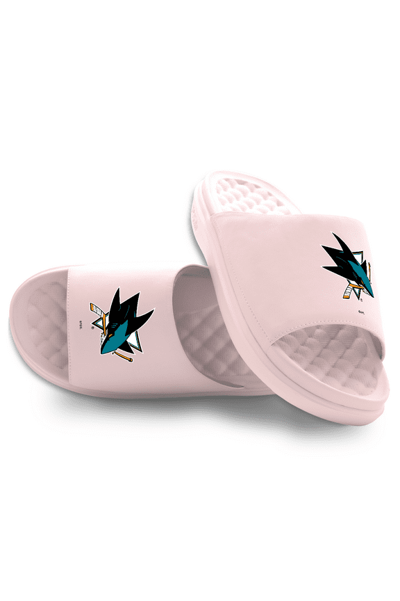 Unisex ISlide Pink San Jose Sharks Primary Motive Slide Sandals