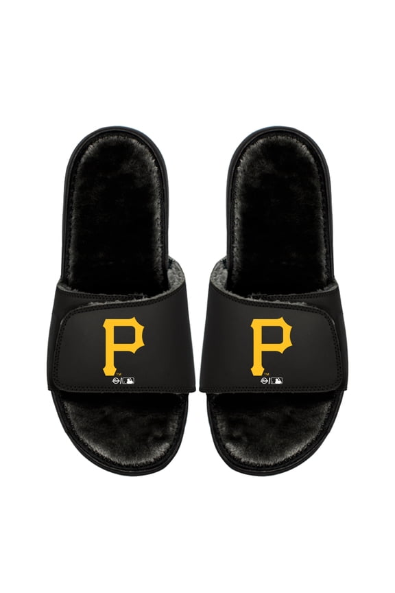 Unisex ISlide  Pittsburgh Pirates Logo Fur Slide Sandals