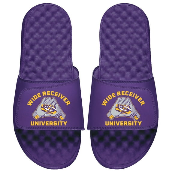 Unisex ISlide Purple LSU Tigers Wide Receiver University Slide Sandals