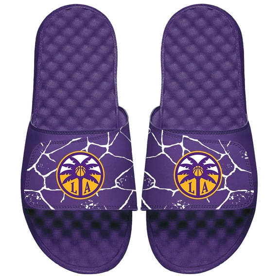 Unisex ISlide Purple Los Angeles Sparks Shattered Slide Sandals