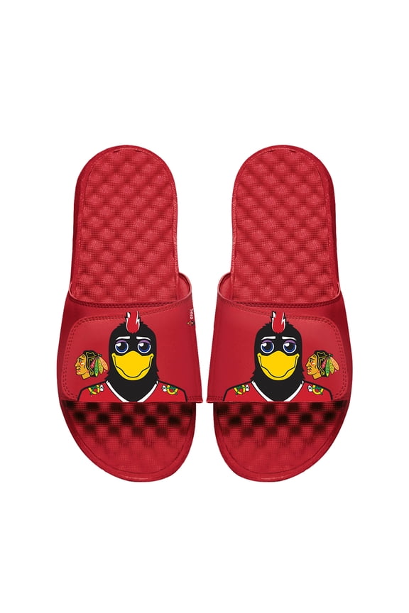 Unisex ISlide  Red Chicago Blackhawks Team Mascot Slide Sandals